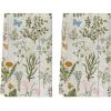 Artoid Mode Daisy Floral Butterfly Spring Kitchen Towels Dish Towels, 18×26 Inch Farmhouse Summer Decoration Cleaning Set of 2(Wood)
