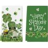 Artoid Mode Gnome Lucky Clover Shamrock St.Patrick’s Day Kitchen Dish Towels, 18×26 Inch Farmhouse Holiday Spring Decoration Cleaning Set of 2