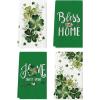 Artoid Mode Heart Shamrock Flowers Bless Home St. Patrick’s Day Kitchen Towels Dish Towels, 18×26 Inch Farmhouse Spring Decoration Cleaning Set of 4