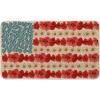 Artoid Mode Horizontal Stripe American Flag Stars Patriotic 4th of July Doormat, Memorial Day Home Decor Switch Rug Door Mat Floor Mat 17×29 Inch