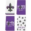 Artoid Mode Iris Perty Cary Mardi Gras Kitchen Towels Dish Towels, 18×26 Inch Farmhouse Decoration Cleaning Set of 4