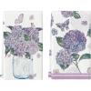 Artoid Mode Purple Hydrangea Vase Butterfly Spring Kitchen Towels Dish Towels, 18×26 Inch Summer Flowers Holiday Decoration Cleaning Set of 2(Purple)