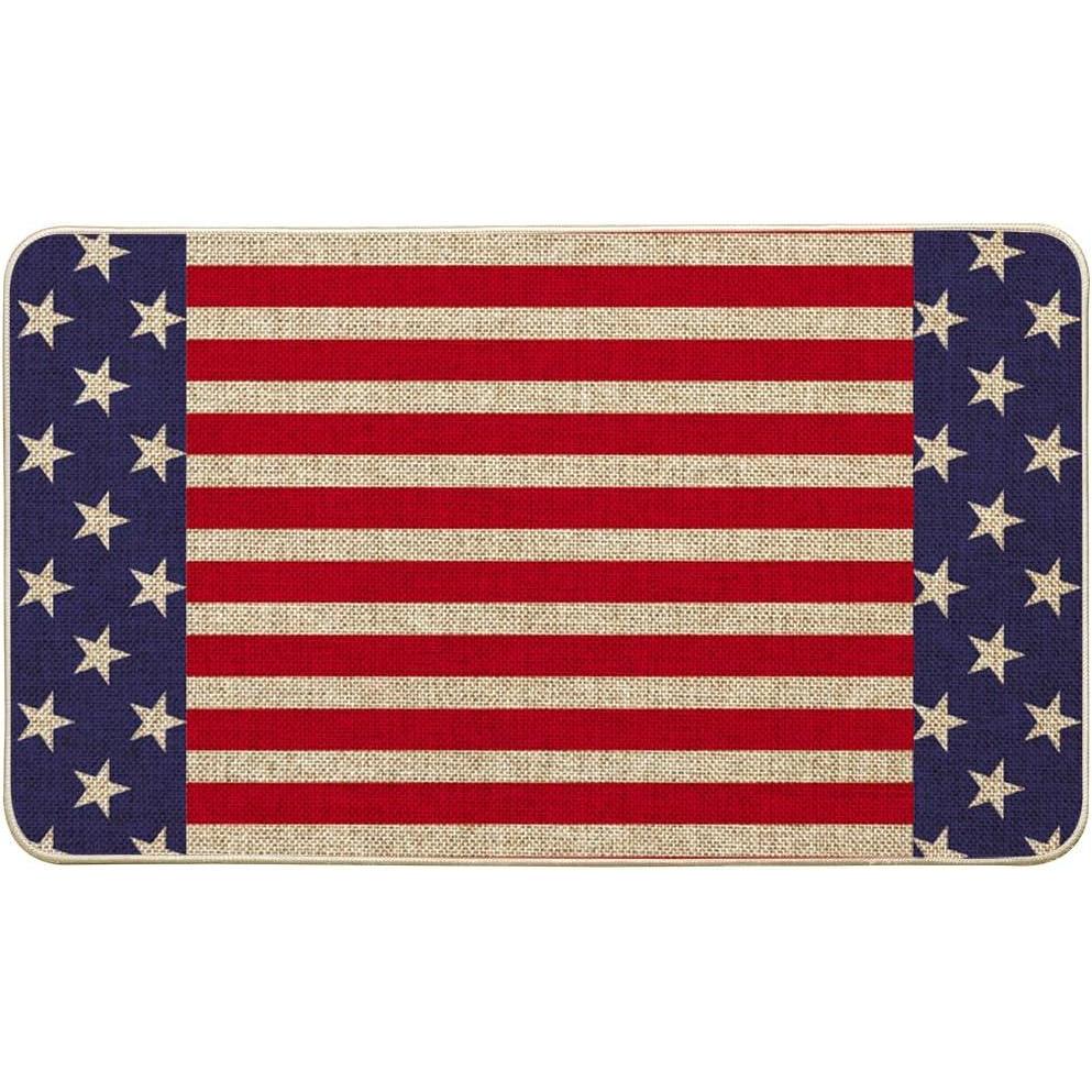 image:imageArtoid Mode Stars Stripes Patriotic 4th of July Doormat Memorial Day Home Decor Switch Rug Door Mat Floor Mat for Indoor Outdoor 17x29 Inch