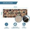 Artoid Mode America Stars Memorial Day Welcome Doormat, 4th of July Patriotic Independence Day Home Decor Low-Profile Switch Rug Door Mat Floor Mat for Indoor Outdoor 17×47 Inch(Beige)
