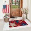 Artoid Mode American Flag Stars Freedom Patriotic 4th of July Doormat, Memorial Day Home Decor Switch Rug Door Mat Floor Mat 17×29 Inch