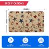 Artoid Mode Blue Red Stars Patriotic American 4th of July Doormat, Memorial Day Home Decor Switch Rug Door Mat Floor Mat 17×29 Inch