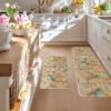 Artoid Mode Eggs Bunny Easter Kitchen Mats Set of 2, Home Seasonal Spring Easter Holiday Holiday Party Floor Mat – 17×29 and 17×47 Inch