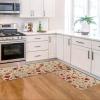 Artoid Mode Floral Heart Flowers Valentines Kitchen Mats Set of 2, Low-Profile Home Decor Kitchen Rugs for Floor – 17×29 and 17×47 Inch