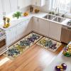 Artoid Mode Irises Beads Mardi Gras Kitchen Mats Set of 2, Carnival Home Decor Low-Profile Kitchen Rugs for Floor – 17×29 and 17×47 Inch