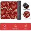 Artoid Mode Red Love Heart Valentines Kitchen Mats Set of 2, Low-Profile Home Decor Kitchen Rugs for Floor – 17×29 and 17×47 Inch