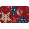 Artoid Mode American Flag Stars Freedom Patriotic 4th of July Doormat, Memorial Day Home Decor Switch Rug Door Mat Floor Mat 17×29 Inch