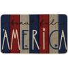 Artoid Mode Vertical Stripe American Flag Stars Patriotic 4th of July Doormat, Memorial Day Home Decor Switch Rug Door Mat Floor Mat 17×29 Inch