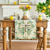 Artoid Mode Blessed Cross Eucalyptus Table Runner, Spring Summer Seasonal Kitchen Dining Table Decoration for Home Party Decor 13 x 72 Inch(Green)