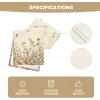 Artoid Mode Wild Flowers Grasses Floral Fall Table Runner, Seasonal Autumn Kitchen Dining Table Decoration for Home Party Decor 13×72 Inch(Beige)