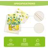 Artoid Mode Yellow Stripes Vase Lemon Summer Table Runner, Spring Kitchen Dining Table Decoration for Home Party Decor 13×72 Inch(Yellow)