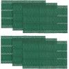 Artoid Mode Beige Farmhouse Woven Rustic Hollow Placemats Set of 4,12×18 Inch Seasonal Holiday Table Mats Party Kitchen Dining Decoration(Dark Green)