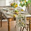 Artoid Mode Brown Lemon Tree Bird Flower Summer Placemats Set of 4,12×18 Inch Seasonal Spring Table Mats for Party Kitchen Dining Decoration(Multicolor)