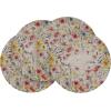 Artoid Mode Daisy Lavendar Wild Flower Spring Placemats Set of 4, 12×18 Inch Seasonal Holiday Table Mats for Party Kitchen Dining Decoration(Beige)