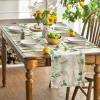 Artoid Mode Eucalyptus Summer Round Placemats Set of 4, 14 Inch Summer Round Table Mats for Dining Decoration(Beige)