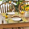 Artoid Mode Lemon Cat Summer Placemats Set of 4, 12×18 Inch Seasonal Spring Holiday Table Mats for Party Kitchen Dining Decoration(Yellow)