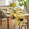 Artoid Mode Lemon Cat Summer Placemats Set of 4, 12×18 Inch Seasonal Spring Holiday Table Mats for Party Kitchen Dining Decoration(Yellow)