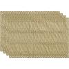 Artoid Mode Beige Farmhouse Woven Rustic Hollow Placemats Set of 4,12×18 Inch Seasonal Holiday Table Mats Party Kitchen Dining Decoration(Burlap Brown)
