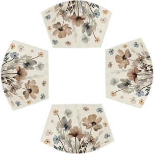 Artoid Mode Pink Florals Poppy Spring Placemats Set of 4, 12×18 Inch Seasonal Summer Holiday Table Mats for Party Kitchen Dining Decoration(Multicolor)