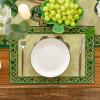 Artoid Mode Celtic Knot Shamrock St. Patrick’s Day Placemats Set of 4, 12×18 Inch Seasonal Spring Table Mats for Party Kitchen Dining Decoration