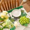 Artoid Mode Gnome Lucky Charm Lucky St. Patrick’s Day Placemats Set of 4, 12×18 Inch Seasonal Spring Table Mats for Party Kitchen Dining Decoration