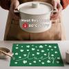 Artoid Mode Lucky Shamrock Vinyl St. Patrick’s Day Placemats Set of 4, 12×18 Inch Wipeable Non-Slip Spring PVC Place Mats for Party Kitchen Dining Decor