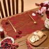 Artoid Mode Red Heart Lace Valentines Placemats Set of 4, 12×18 Inch Table Mats for Wedding Anniversary Party Dining Table Decoration(Red)