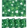 Artoid Mode Green Shamrock Vinyl St. Patrick’s Day Placemats Set of 4, 12×18 Inch Wipeable Non-Slip Spring PVC Place Mats for Party Kitchen Dining Decor