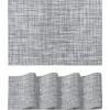 Artoid Mode Pink Vinyl Placemats Set of 4, Washable Heat Resistant Non-Slip Plastic PVC Place Mats for Farmhouse Holiday Party Dining Decor(D-gray)
