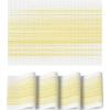Artoid Mode White Pink Vinyl Placemats Set of 4, Washable Heat Resistant Non-Slip Woven Plastic PVC Easter Place Mats for Farmhouse Holiday Party Kitchen Dining Decor(White/Yellow)
