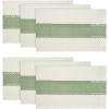 Artoid Mode Burlap Brown Farmhouse Rustic Placemats Set of 4,12×18 Inch Seasonal Holiday Hollow Table Mats Party Kitchen Dining Decoration(Light Green)