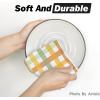 Artoid Mode Colorful Stripes Fall Kitchen Towels Dish Towels, 18×26 Inch Farmhouse Check Decoration Hand Towels Set of 2