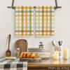 Artoid Mode Colorful Stripes Fall Kitchen Towels Dish Towels, 18×26 Inch Farmhouse Check Decoration Hand Towels Set of 2
