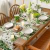 Artoid Mode Cross Shamrocks St. Patrick’s Day Placemats Set of 4, 12×18 Inch Seasonal Spring Floral Table Mats for Party Kitchen Dining Decoration