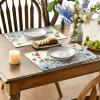 Artoid Mode Hydrangea Wildflowers Spring Placemats Set of 4, 12×18 Inch Seasonal Summer Holiday Table Mats for Party Kitchen Dining Decoration