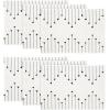 Artoid Mode Light Grey Farmhouse Woven Rustic Placemats Set of 4,12×18 Seasonal Holiday Macrame Burlap Kitchen Dining Table Decoration for Home Party Decor(Black)