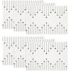 Artoid Mode Light Grey Farmhouse Woven Rustic Placemats Set of 4,12×18 Seasonal Holiday Macrame Burlap Kitchen Dining Table Decoration for Home Party Decor(Dark Blue)