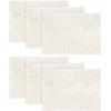 Artoid Mode Light Grey Farmhouse Woven Rustic Placemats Set of 4,12×18 Seasonal Holiday Macrame Burlap Kitchen Dining Table Decoration for Home Party Decor(Pink)