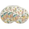 Artoid Mode Rabbit Bunny Eggs Leaves Flowers Easter Placemats Set of 4, 12×18 Inch Seasonal Spring Holiday Table Mats for Party Kitchen Dining Decoration(Beige)
