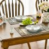 Artoid Mode Wood Eucalyptus Eggs Easter Placemats Set of 4, 12×18 Inch Spring Seasonal Table Mats for Party Kitchen Dining Decoration