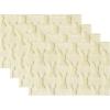 Artoid Mode Pink Rabbit Easter Placemats Set of 4, 12×18 Inch Soft Plush Faux Fur Wool Spring Holiday Table Mats for Party Kitchen Dining Decoration(Beige)