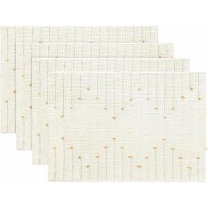 Artoid Mode Light Grey Farmhouse Woven Rustic Placemats Set of 4,12×18 Seasonal Holiday Macrame Burlap Kitchen Dining Table Decoration for Home Party Decor(Burlap Brown)