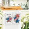Artoid Mode America Stars Eucalyptus 4th of July Kitchen Towels Dish Towels, 18×26 Inch Patriotic Memorial Day Decoration Hand Towels Set of 2