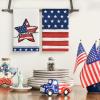 Artoid Mode American Flag Stars 4th of July Kitchen Towels Dish Towels, 18×26 Inch Patriotic Memorial Day Decoration Hand Towels Set of 2