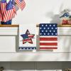 Artoid Mode American Flag Stars 4th of July Kitchen Towels Dish Towels, 18×26 Inch Patriotic Memorial Day Decoration Hand Towels Set of 2