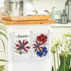 Artoid Mode Red Daisy America Patriotic 4th of July Kitchen Towels Dish Towels, 18×26 Inch Eucalyptus Memorial Day Decoration Hand Towels Set of 2